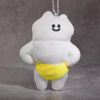 Мультяшная новинка, плюшевая игрушка-брелок для ключей, креативный забавный брелок, подвеска, персонализированный рюкзак, украшения, аксессуары, подарки