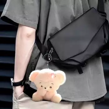 Мультяшная обезьяна кукла мягкая плюшевая кукла-животное брелок PP хлопок наполнитель рюкзак автомобиль светло-коричневого