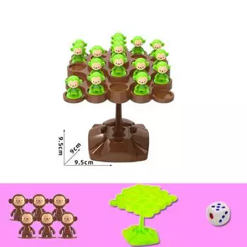 Мультяшная обезьянка, игрушка для тренировки равновесия на дереве, трехмерная игрушка для детей, развивающая мелкую моторику, детская игрушка
