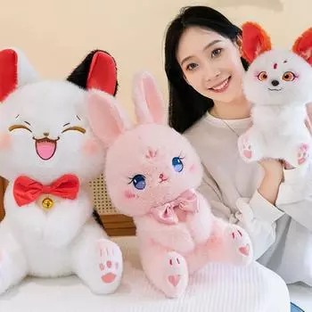 Мультяшная плюшевая игрушка «Кот», пушистая кукла в виде животного, забавная плюшевая подушка «Кот», детские игрушки style 1