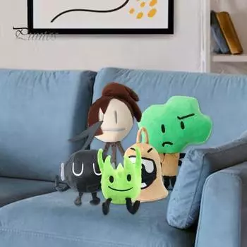 Мультяшная плюшевая игрушка леденец зеленая трава кубик льда губка дерево нота номер плюшевые дети взрослые мягкая кукла подушка домашний офис спальня украшение J