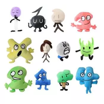 Мультяшная плюшевая игрушка леденец зеленая трава кубик льда губка дерево нота номер плюшевые игрушки для детей и взрослых J