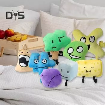 Мультяшная плюшевая игрушка леденец зеленая трава кубик льда губка дерево нота номер плюшевые дети взрослые мягкая кукла подушка домашний офис спальня украшение J