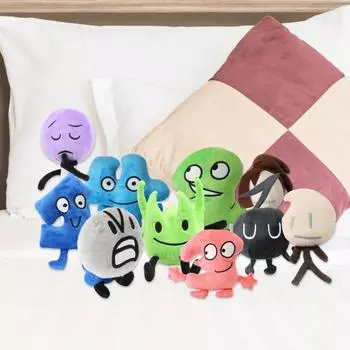 Мультяшная плюшевая игрушка леденец зеленая трава кубик льда губка дерево номер J