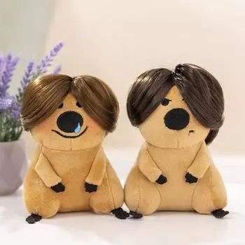 Мультяшная плюшевая игрушка, плюшевое украшение для дивана, уютное прикосновение, милая мягкая кукла-кенгуру, подарок на день рождения