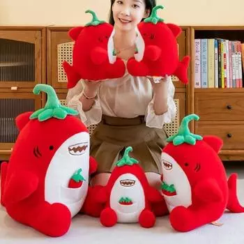 Мультяшная плюшевая кукла Чили Акула пушистые мягкие игрушки для животных Акула острая плюшевая игрушка подарок на день рождения ATMA30M08