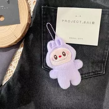 Мультяшная плюшевая кукла Лабубу, брелок, школьный рюкзак, кукла, девочка, мальчик, подарок, игрушки