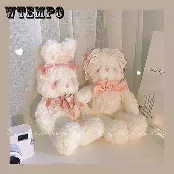 Мультяшная плюшевая кукла, милая кукла-кролик, игрушка-подушка для сна, чтобы отправить девушке подарок на день рождения 35cm