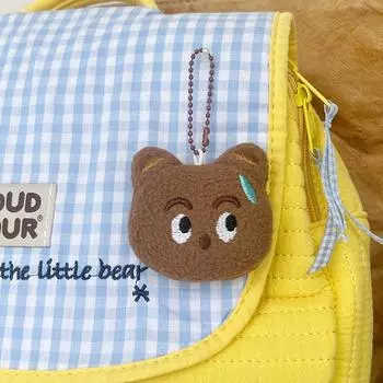 Мультяшная плюшевая потеющая собака медведь кукла игрушки кулон рюкзак подвески украшения аксессуары подарки