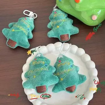 Мультяшная плюшевая рождественская елка, подвеска для сумки, подвеска для женщин и девочек, милый креативный рюкзак, украшения, аксессуары, подарки A2