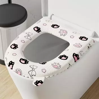 Мультяшная подушка для сиденья унитаза водонепроницаемая накладка на унитаз симпатичная EVA крышка для сиденья унитаза бытовая cat
