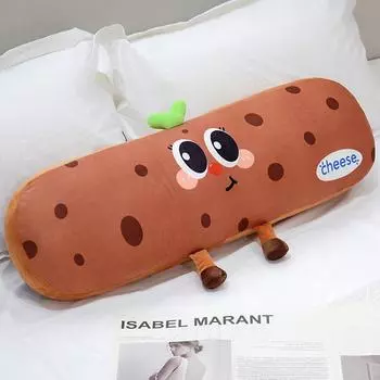 Мультяшная подушка в виде сырного ананасового булочки: Съемная и моющаяся подушка для дивана 90cm 800g