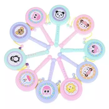 Мультяшная погремушка, барабан, вращающаяся игрушка, детская погремушка для раннего образования, детская развивающая игрушка