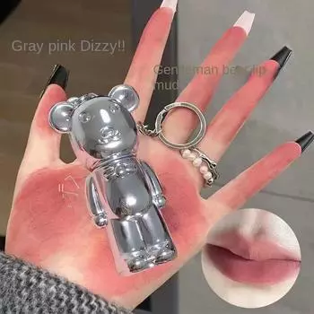 Мультяшная помада Matte Mist Face Velvet Lip Glaze Увлажняющая и увлажняющая грязь для губ Натуральная белая водостойкая помада стойкий набор женской косметики