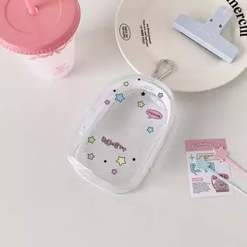 Мультяшная прозрачная уличная сумка, кукла, игрушка, прозрачная сумка для демонстрации, коробка для хранения, мешочек, коробка-сюрприз с брелоком, милая сумка для куклы