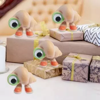 Мультяшная ракушка, статуэтка в обуви, статуэтка из смолы, морская улитка, скульптура животного, украшение для домашнего офиса, украшение для рабочего стола, подарок для телевизора 1pc