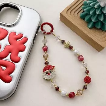 Мультяшная рождественская елка Санта-Клаус ремешок для мобильного телефона новинка универсальный брелок изысканный рюкзак украшения аксессуары подарки A1