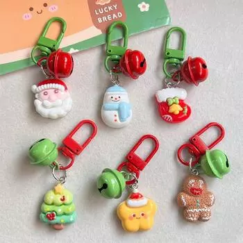Мультяшная рождественская елка, снеговик, Санта-Клаус, брелок, креативный рождественский брелок, рюкзак, украшения, аксессуары, подарки A5