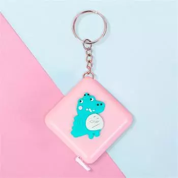 Мультяшная рулетка 0-150 см 0-60 дюймов Мини Портативный Милый Брелок в форме Животного Автоматическая рулетка Панда Лягушка Свинья Тигр