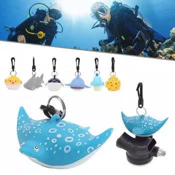 Мультяшная рыба для подводного плавания с загубником, пылезащитный чехол, держатель регулятора с зажимом, чехол для подводного регулятора, аксессуары для дайвинга 3
