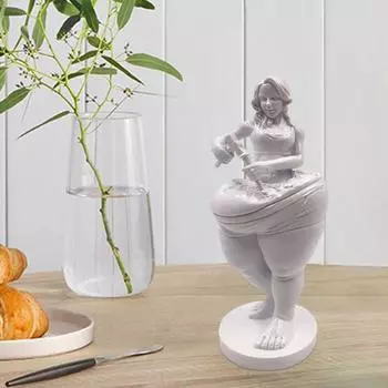 Мультяшная самомотивирующая фигурка Kawaii Вдохновляющий стол Craft Goddess Car Украшение стола белый