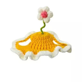 Мультяшная шляпа для кошки, милый костюм для кошки в форме рыбы, дышащий головной убор в форме рыбы, мультяшная шляпа для кошки, плюшевый головной убор для кошки One Size жёлтый