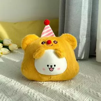 Мультяшная шляпа на день рождения, кукла-щенок, посыпка, цветок, медведь, плюшевая игрушка, восьмидюймовая кукла, машина для захвата, кукла, свадебный бросок, посыпка color random hair