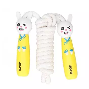 Мультяшная скакалка регулируемая длина детская мультяшная скакалка для фитнеса SportsWhite Bunny