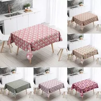 Мультяшная скатерть для домашнего декора, устойчивая к пятнам, водонепроницаемая, украшение для стола, прямоугольная кухонная столешница для камина 40x70cm