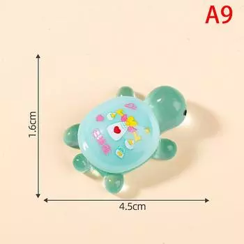 Мультяшная смоляная мини-светящаяся черепаха, украшение для аквариума, фигурка для аквариума, миниатюрная настольная фигурка для самостоятельного украшения дома, аксессуары, подарки