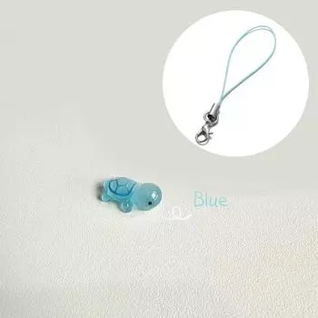 Мультяшная смоляная светящаяся черепаха ремешок для мобильного телефона светящийся в темноте цветной брелок для ключей рюкзак аксессуары подарки для девушек светло-розовый