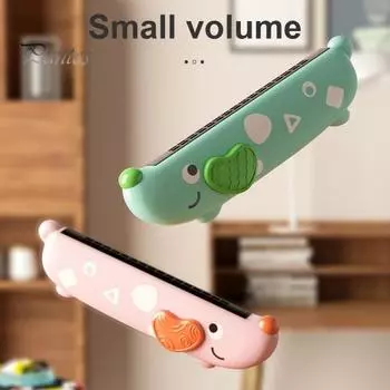 Мультяшная собака, детская губная гармошка, игрушка, 16 отверстий, тональность C, улучшение емкости легких, губная гармошка для мальчиков и девочек, начинающие, обучающие музыкальные инструменты жёлтый