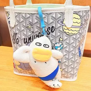 Мультяшная сосисочная пасть большие глаза тканевая кукла брелок милый плюшевый забавный монстр уродливая кукла игрушка брелок сумка автомобиль кулон ювелирные изделия