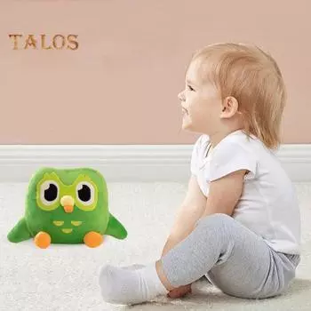 Мультяшная сова, плюшевая игрушка, зеленая ночная сова, плюшевая мягкая игрушка, комфортная кукла, подушка, украшение для дома, офиса, спальни, детей, взрослых, праздничный подарок зелёный