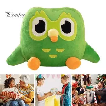 Мультяшная сова, плюшевая игрушка, зеленая ночная сова, плюшевая мягкая игрушка, комфортная кукла, подушка, украшение для дома, офиса, спальни, детей, взрослых, праздничный подарок зелёный
