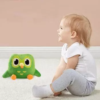 Мультяшная сова плюшевая игрушка зеленая ночная сова плюшевая мягкая игрушка кукла для комфорта