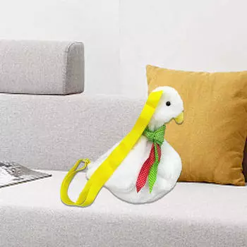 Мультяшная сумка через плечо на молнии женские сумки забавная форма плюшевый кошелек Yellow Strap