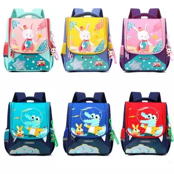 Мультяшная сумка для похудения, массажные плечевые ремни, безопасная водонепроницаемая детская сумка для школы, дома, похода Rabbit Purple