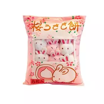 Мультяшная сумка кукла плюшевая игрушка креативная подушка One Size розовый