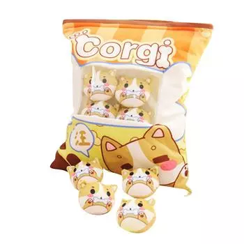 Мультяшная сумка кукла плюшевая игрушка креативная подушка One Size жёлтый