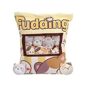 Мультяшная сумка кукла плюшевая игрушка креативная подушка One Size жёлтый