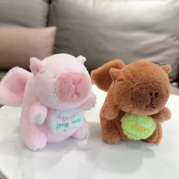 Мультяшная сумка-подвеска с крыльями плюшевая кукла школьный портфель брелок аксессуары подарок