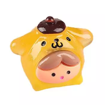 Мультяшная светящаяся утка из смолы кабошон миниатюрный кукольный домик аксессуары для скрапбукинга своими руками рождественские украшения для дома