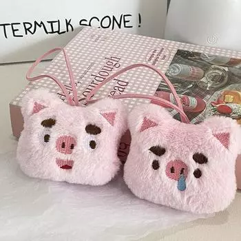 Мультяшная свинья подвеска брелок игрушки милые плюшевые куклы брелки украшения сумки аксессуары пара друзья дети подарки