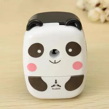 Мультяшная точилка для карандашей Панда Тигр с ручным приводом Портативная Детская Школьные Офисные Принадлежности Милая Животная Точилка Студенческие Канцелярские Товары