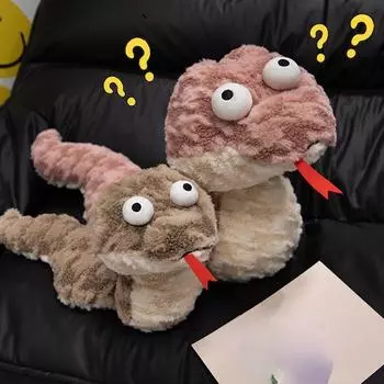 Мультяшная толстая змея, плюшевые животные, супер мягкие куклы, подушки, забавный домашний декор, подарок на день рождения для мальчика и девочки, высокое качество 45cm розовый