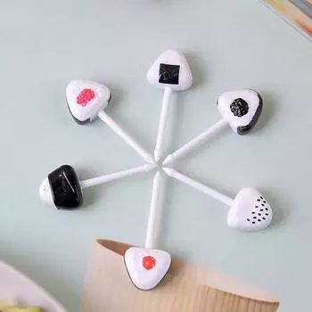 Мультяшная вилка для суши в форме флага для фруктов для детей зубочистка мини-палочка для кекса фруктовый торт десертная вилка для бенто