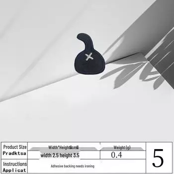 Мультяшная вышитая нашивка с черным котом: Самоклеящаяся/Приутюживаемая, Милое летнее украшение с коротким рукавом.