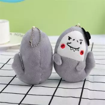 Мультяшная забавная акула плюшевая кукла брелок кулон милая акула сумка подвесные украшения мягкая игрушка рюкзак украшение детские подарки