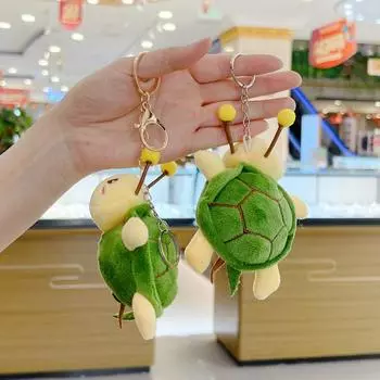 Мультяшная забавная черепаха, медовая кукла, плюшевый брелок, милое животное, брелок, кулон, рюкзак, украшения, аксессуары, подарки